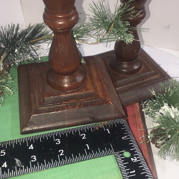 Vintage wooden candle holders - Picture 4 of 8